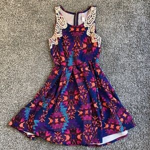 Purple blue dress
